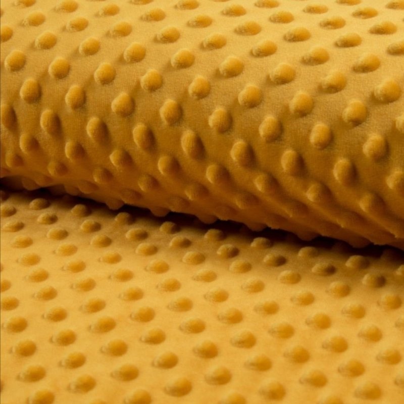 Minky UNI UNI in Safran von StoffRoyal. SKU: KC4008-085-Safran.